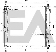 EACLIMA 31R20023 - Радіатор, охолодження двигуна autocars.com.ua