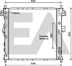 EACLIMA 31R20028 - Радіатор, охолодження двигуна autocars.com.ua