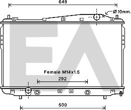 EACLIMA 31R20031 - Радіатор, охолодження двигуна autocars.com.ua