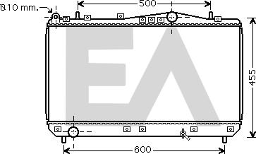 EACLIMA 31R20044 - Радіатор, охолодження двигуна autocars.com.ua