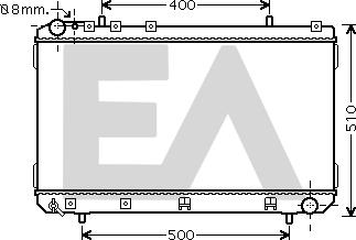 EACLIMA 31R20055 - Радіатор, охолодження двигуна autocars.com.ua