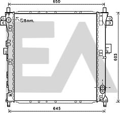 EACLIMA 31R20056 - Радіатор, охолодження двигуна autocars.com.ua