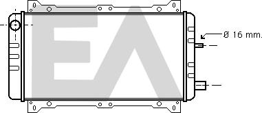 EACLIMA 31R22007 - Радіатор, охолодження двигуна autocars.com.ua