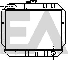 EACLIMA 31R22015 - Радіатор, охолодження двигуна autocars.com.ua