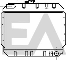 EACLIMA 31R22016 - Радіатор, охолодження двигуна autocars.com.ua