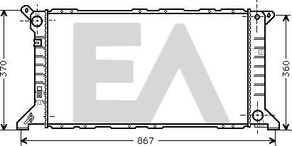 EACLIMA 31R22060 - Радіатор, охолодження двигуна autocars.com.ua