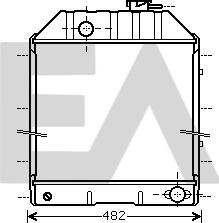 EACLIMA 31R22089 - Радіатор, охолодження двигуна autocars.com.ua