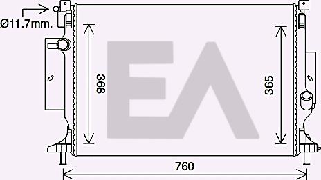 EACLIMA 31R22106 - Радіатор, охолодження двигуна autocars.com.ua