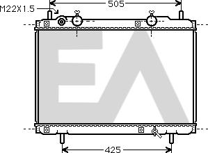 EACLIMA 31R25036 - Радіатор, охолодження двигуна autocars.com.ua