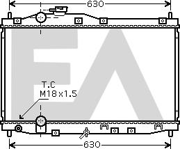 EACLIMA 31R26050 - Радіатор, охолодження двигуна autocars.com.ua