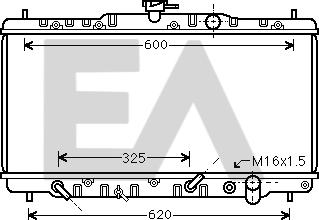 EACLIMA 31R26109 - Радіатор, охолодження двигуна autocars.com.ua