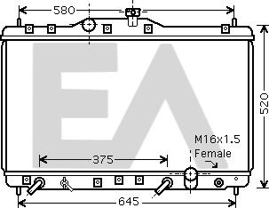 EACLIMA 31R26116 - Радіатор, охолодження двигуна autocars.com.ua