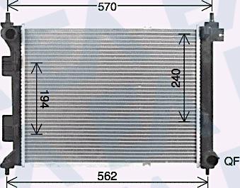 EACLIMA 31R28148 - Радіатор, охолодження двигуна autocars.com.ua