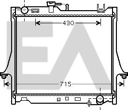 EACLIMA 31R29004 - Радіатор, охолодження двигуна autocars.com.ua