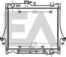 EACLIMA 31R29005 - Радіатор, охолодження двигуна autocars.com.ua