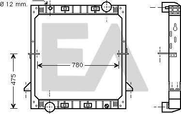 EACLIMA 31R30024 - Радіатор, охолодження двигуна autocars.com.ua