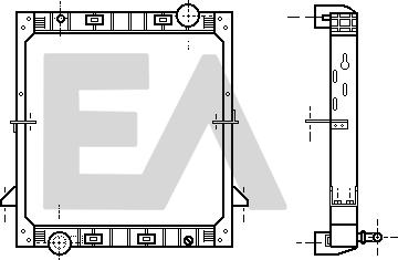 EACLIMA 31R30027 - Радіатор, охолодження двигуна autocars.com.ua
