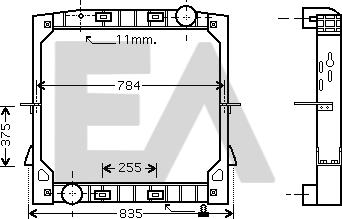 EACLIMA 31R30032 - Радіатор, охолодження двигуна autocars.com.ua