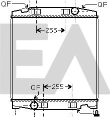 EACLIMA 31R30034 - Радіатор, охолодження двигуна autocars.com.ua