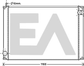 EACLIMA 31R30041 - Радіатор, охолодження двигуна autocars.com.ua
