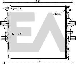 EACLIMA 31R30042 - Радіатор, охолодження двигуна autocars.com.ua
