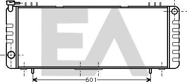 EACLIMA 31R33001 - Радіатор, охолодження двигуна autocars.com.ua