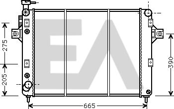 EACLIMA 31R33009 - Радіатор, охолодження двигуна autocars.com.ua