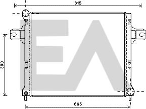 EACLIMA 31R33027 - Радіатор, охолодження двигуна autocars.com.ua