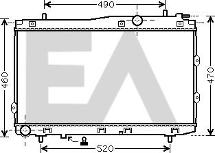 EACLIMA 31R36026 - Радіатор, охолодження двигуна autocars.com.ua
