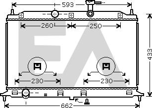 EACLIMA 31R36081 - Радіатор, охолодження двигуна autocars.com.ua