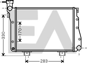 EACLIMA 31R39002 - Радіатор, охолодження двигуна autocars.com.ua