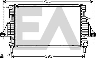 EACLIMA 31R44003 - Радіатор, охолодження двигуна autocars.com.ua