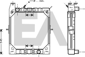 EACLIMA 31R45036 - Радіатор, охолодження двигуна autocars.com.ua