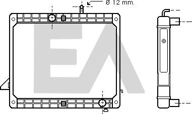 EACLIMA 31R45043 - Радіатор, охолодження двигуна autocars.com.ua