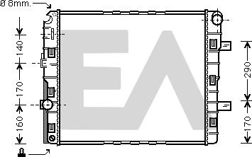 EACLIMA 31R45048 - Радіатор, охолодження двигуна autocars.com.ua