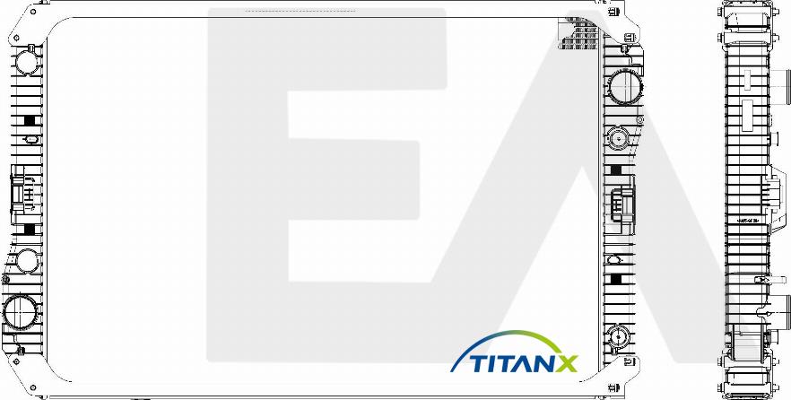 EACLIMA 31R45053T - Радіатор, охолодження двигуна autocars.com.ua