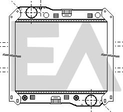 EACLIMA 31R45053 - Радіатор, охолодження двигуна autocars.com.ua