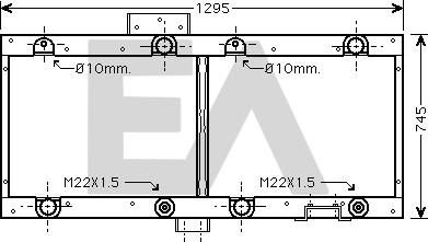 EACLIMA 31R45056 - Радіатор, охолодження двигуна autocars.com.ua