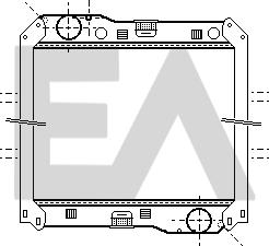 EACLIMA 31R45062 - Радіатор, охолодження двигуна autocars.com.ua