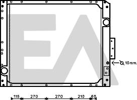 EACLIMA 31R45065 - Радіатор, охолодження двигуна autocars.com.ua