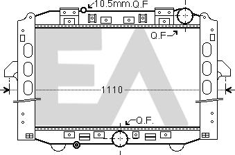 EACLIMA 31R45069 - Радіатор, охолодження двигуна autocars.com.ua