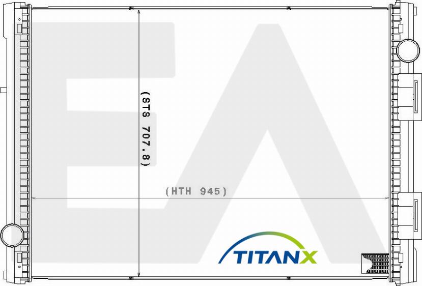EACLIMA 31R47004T - Радіатор, охолодження двигуна autocars.com.ua