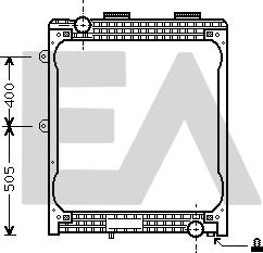 EACLIMA 31R47007 - Радіатор, охолодження двигуна autocars.com.ua
