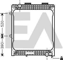 EACLIMA 31R47009 - Радіатор, охолодження двигуна autocars.com.ua