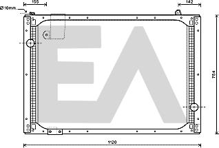 EACLIMA 31R47023 - Радіатор, охолодження двигуна autocars.com.ua