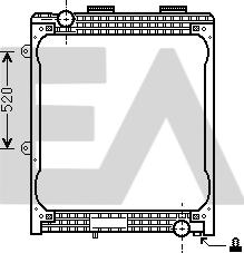 EACLIMA 31R47025 - Радіатор, охолодження двигуна autocars.com.ua
