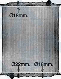 EACLIMA 31R47033 - Радіатор, охолодження двигуна autocars.com.ua