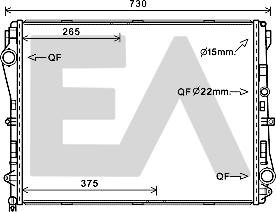 EACLIMA 31R50102 - Радіатор, охолодження двигуна autocars.com.ua