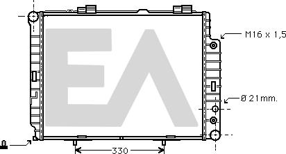 EACLIMA 31R50151 - Радіатор, охолодження двигуна autocars.com.ua