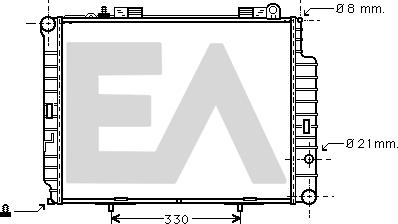 EACLIMA 31R50156 - Радіатор, охолодження двигуна autocars.com.ua